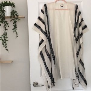 Nude and Black Kimono